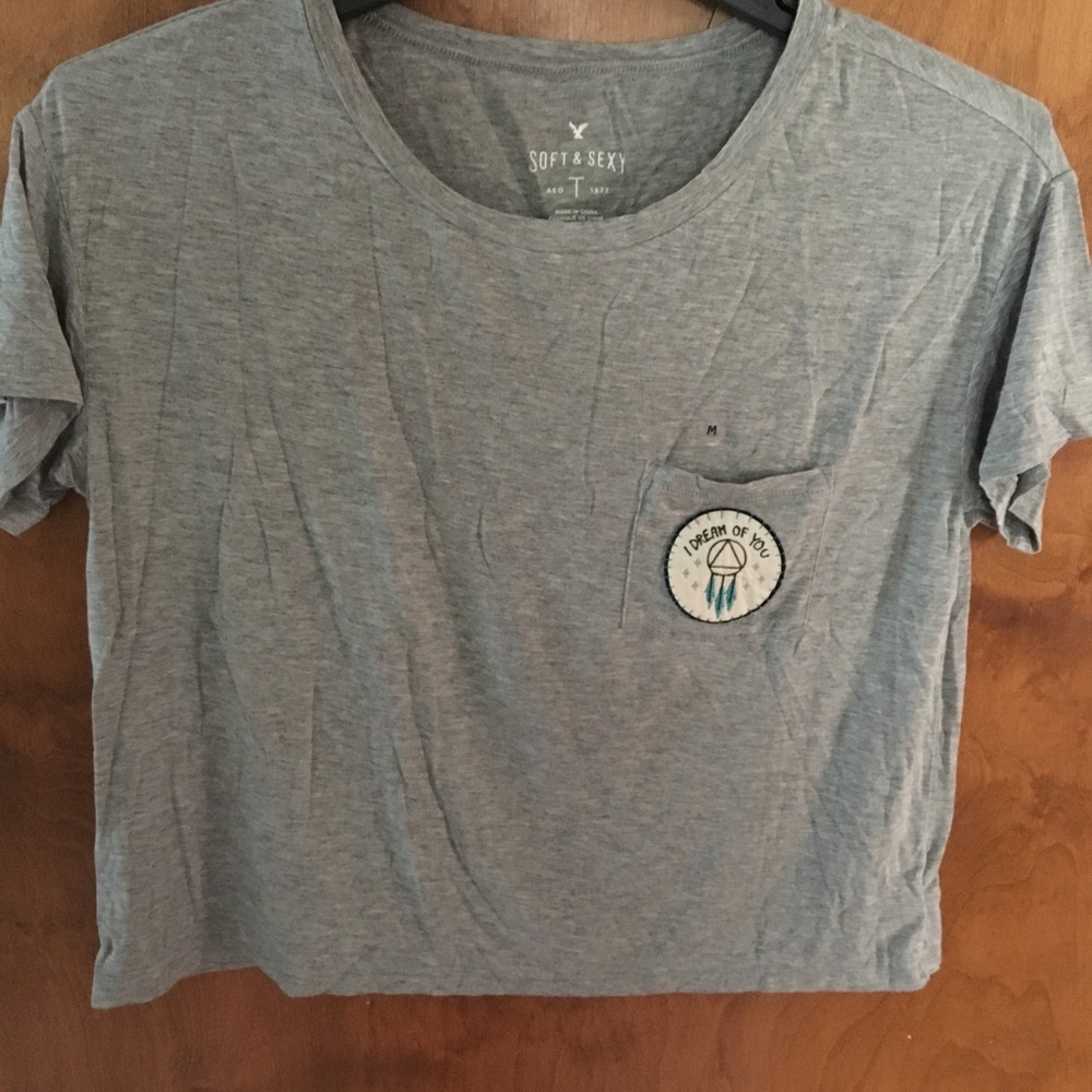 American Eagle Cropped Tee Medium
